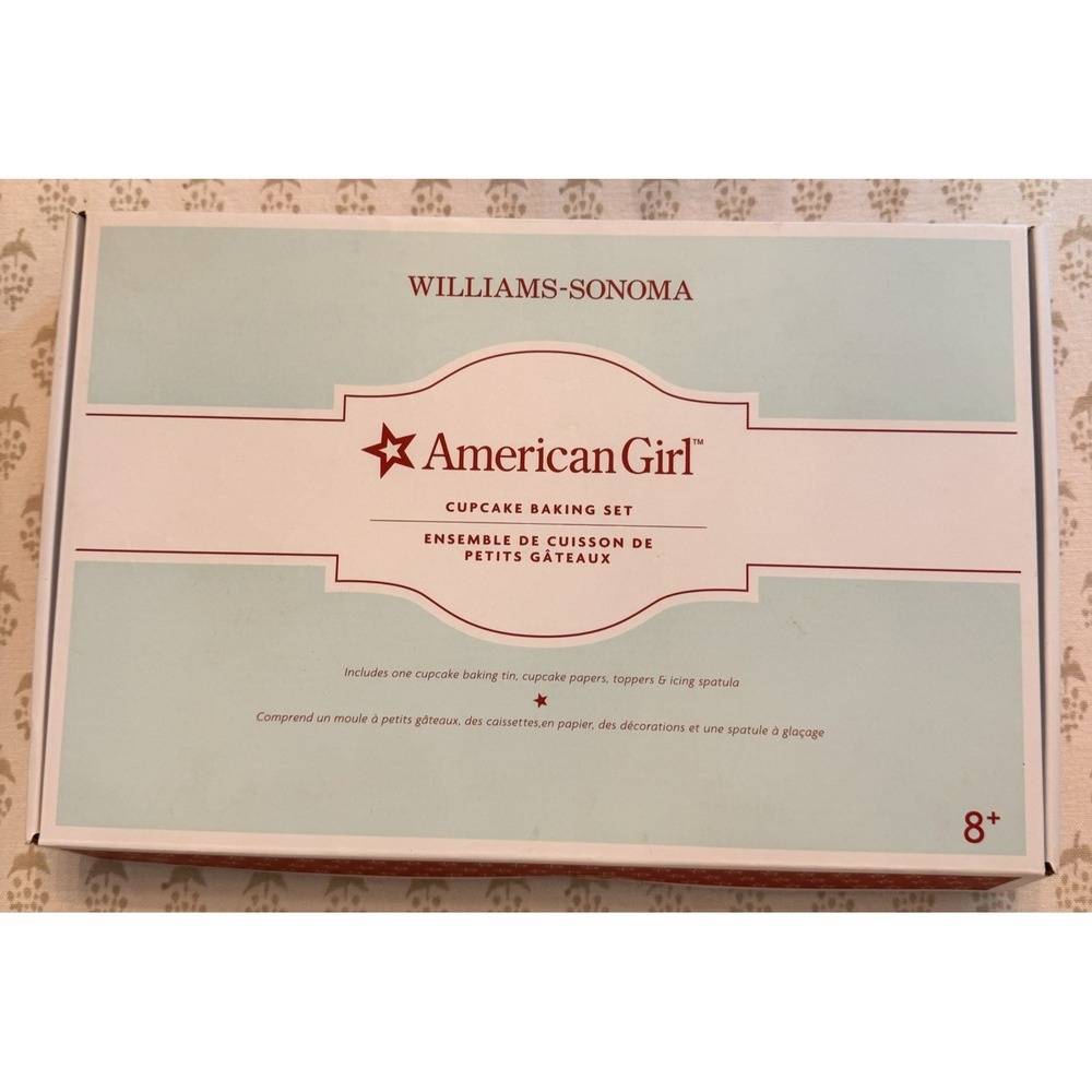 Williams Sonoma American Girl Cupcake Baking Set Kit 2015 in Box, Never‎ Used